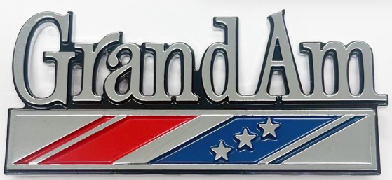 73-67 and 78-81 Grand Am Fender Emblem GM 10001575 EACH